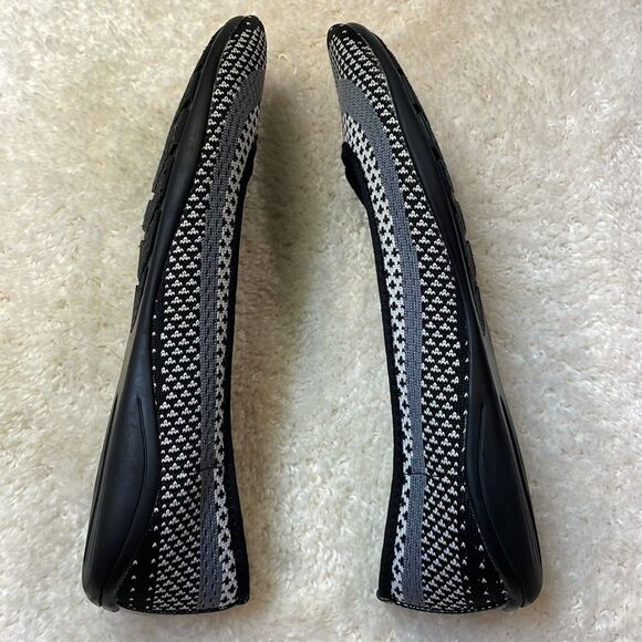 Adrienne Vittadini Womens Sport Knit Ballet Flats Gray Patterned Shoes Sz 8.5 - Picture 6 of 8
